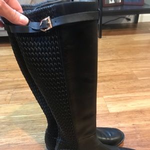 Like new leather Cole Haan Black Tall Boots sz 9